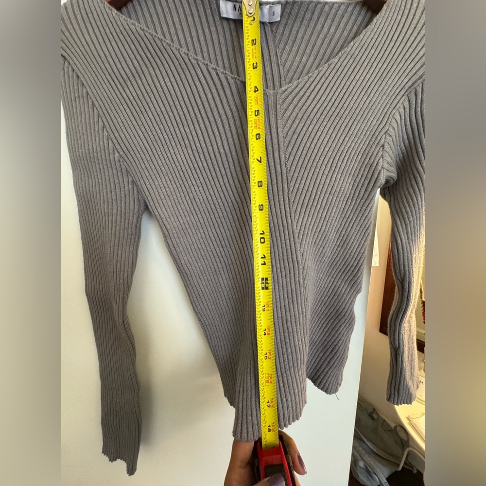 NA-KD Ribbed Knit Top - Picture 4 of 5
